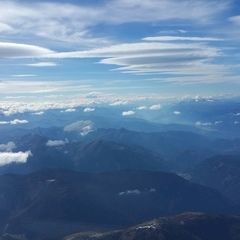 Flugwegposition um 12:34:37: Aufgenommen in der Nähe von Rottenmann, Österreich in 3652 Meter